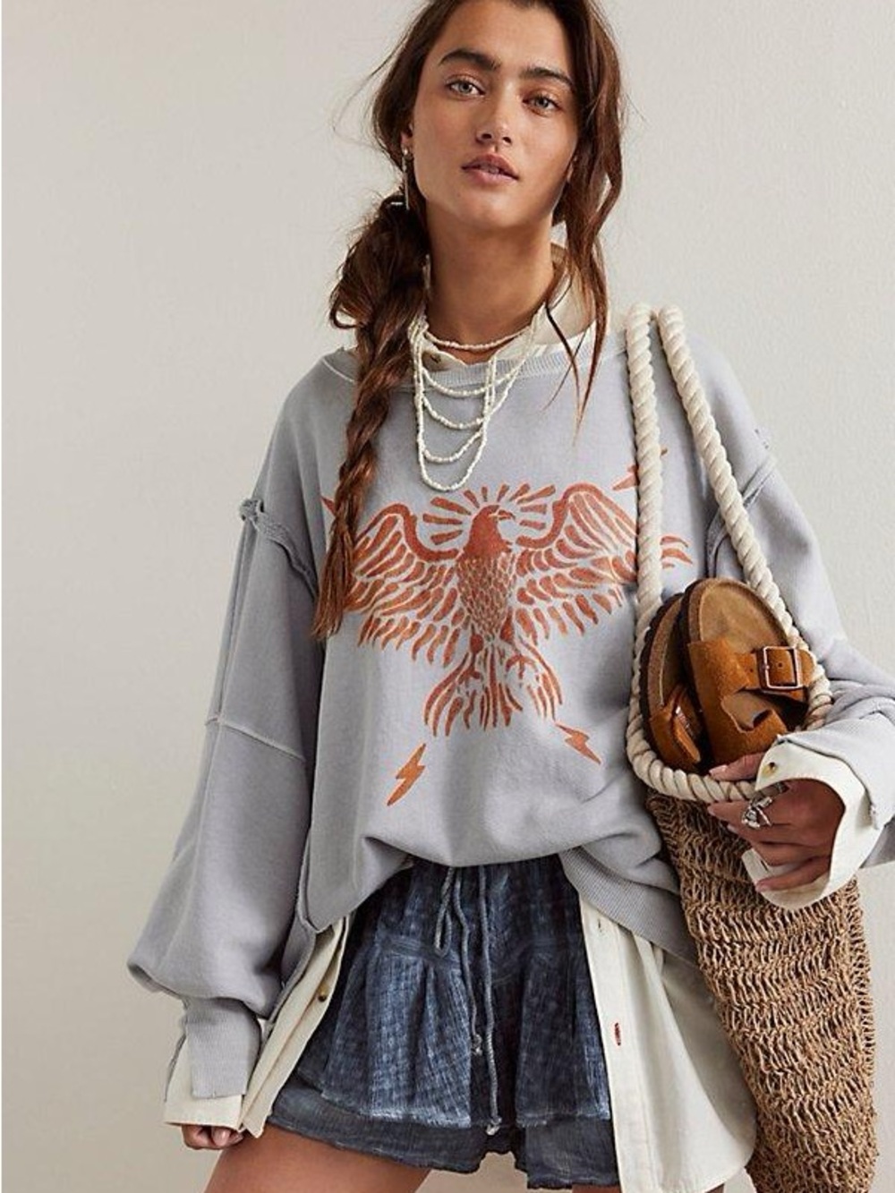 Free People We The Free Graphic Camden Pullover